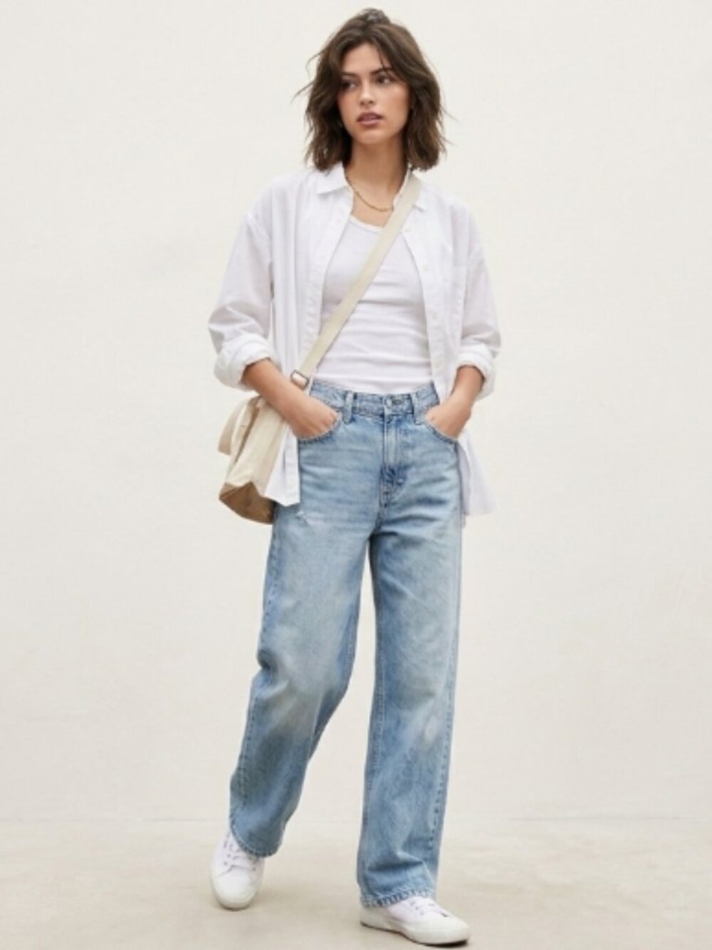 J. Crew 90s Vintage Baggy Size 27 Light Wash Wide Leg Denim Women's